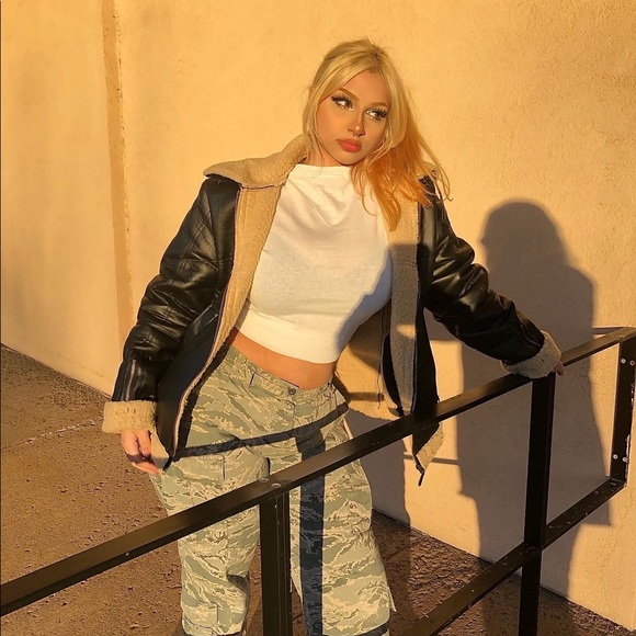 Trendy leather Pilot jacket (dark brown) - Picture 1 of 4